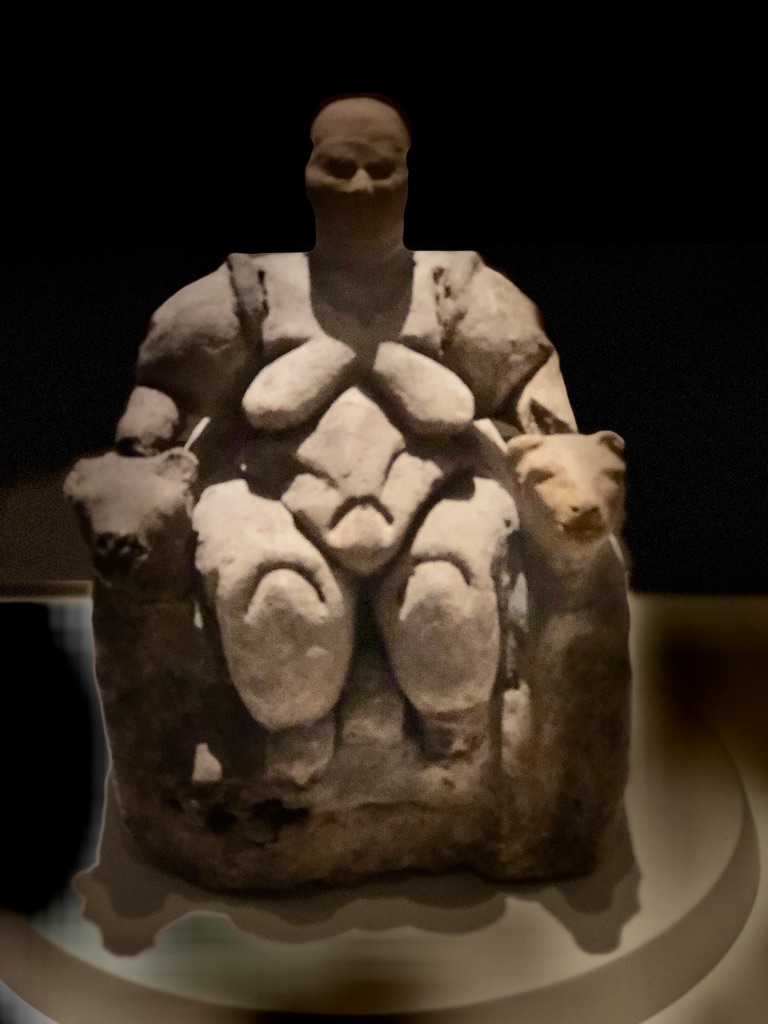 Kil Ana Tanrıça heykelciği Çatalhöyük M.Ö. 5700- Terracotta Mother Goddess 5700 BC from Catalhoyuk